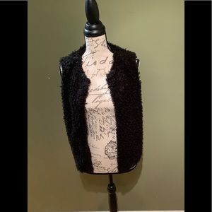 Black Fur Vest